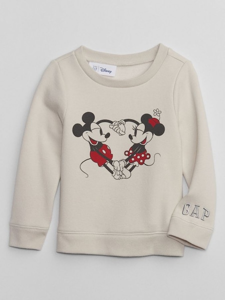 Cream Disney Mickey Mouse and Minnie Mouse Sweatshirt (Newborn-5yrs) (569459) | £20