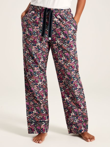 Stella Navy Floral Cotton Pyjama Bottoms (572355) | £34.95