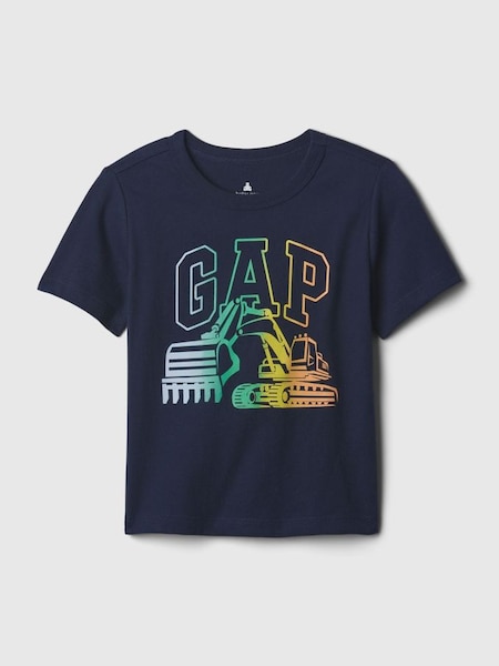 Navy/Blue Mix and Match Graphic Short Sleeve Crew Neck T-Shirt (Newborn-5yrs) (573383) | £8