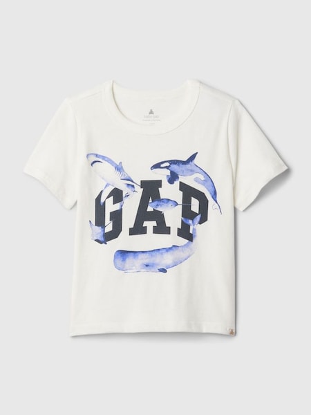 White Graphic Crew Neck Short Sleeve T-Shirt (Newborn-5yrs) (573579) | £8