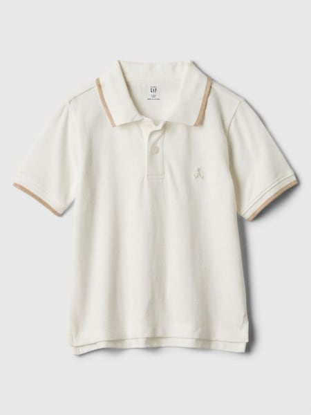 White Brannan Bear Pique Baby Polo Shirt (Newborn-5yrs) (573741) | £10