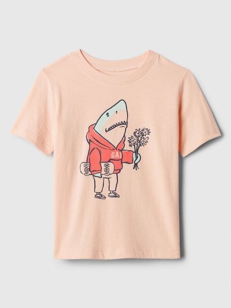 Pink Graphic Short Sleeve Crew Neck T-Shirt (Newborn-5yrs) (573792) | £8