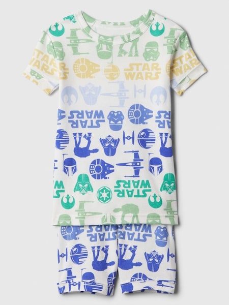White Star Wars Organic Cotton Pyjama Shorts Set (6mths-5yrs) (573800) | £20