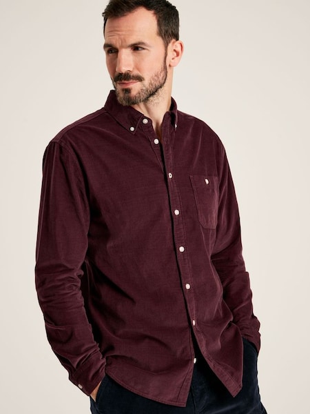 Miller Burgundy Corduroy Shirt (573816) | £69.95