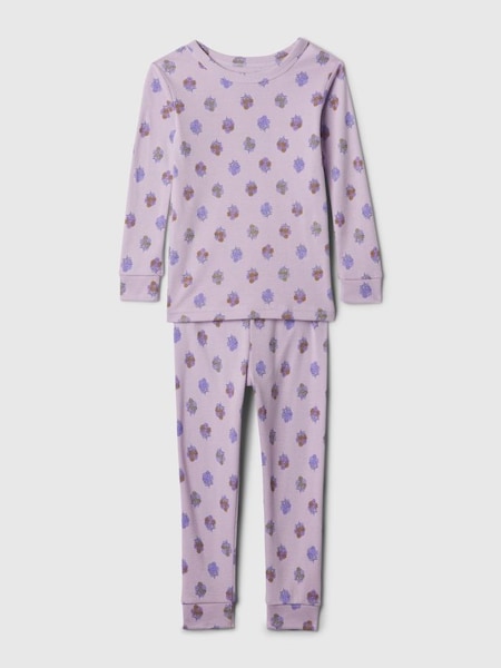 Purple Organic Cotton Graphic Print Pyjama Set (12mths-5yrs) (574276) | £18