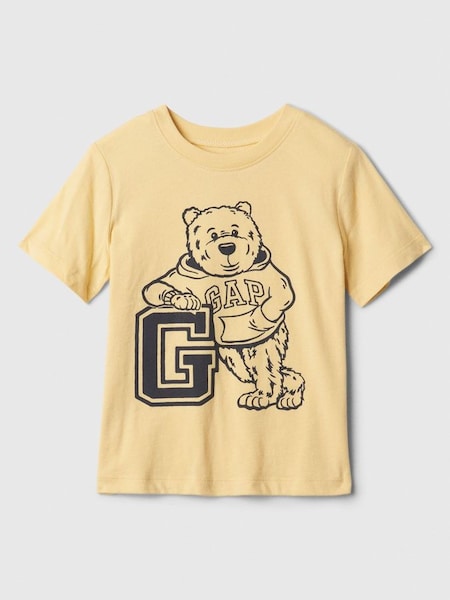 Yellow Brannan Bear Graphic Short Sleeve Crew Neck T-Shirt (Newborn-5yrs) (574313) | £8
