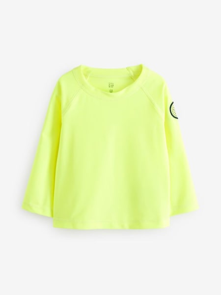 Yellow Long Sleeve Baby Rash Vest (6mths-5yrs) (574463) | £20