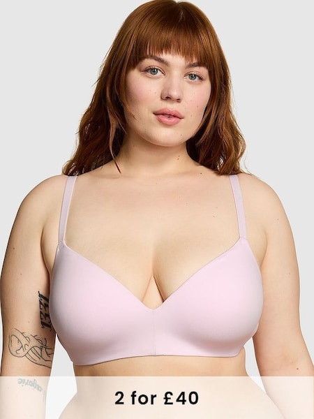Pink Tulip Rib Non Wired Lightly Lined Bra (595511) | £29