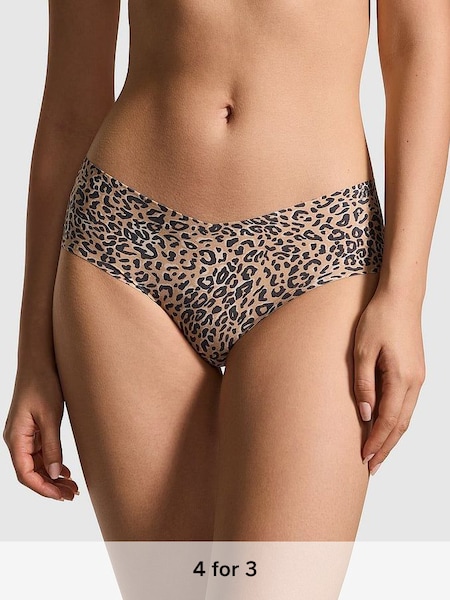 Leopard Brown Cheeky No Show Knickers (596448) | £9