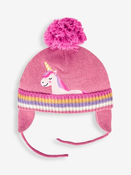 Pink Girls' Unicorn Appliqué Hat (599705) | £16.50