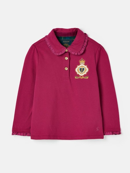 Rylie Red Long Sleeved Polo Shirt (611442) | £16 - £18