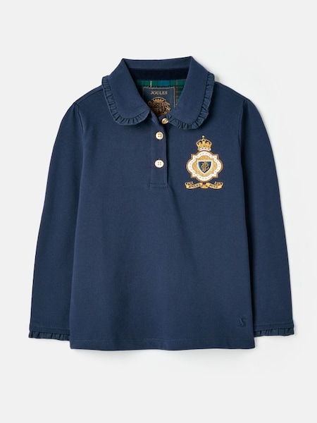 Blue Long Sleeved Polo Shirt (612327) | £25.95 - £28.95