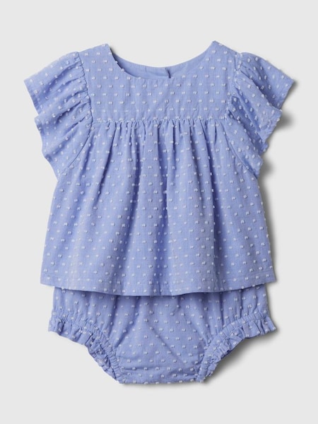 Blue Ruffle Outfit Set (Newborn-24mths) (612347) | £25
