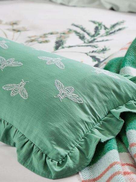 Green Lakeside Floral Cushion (613298) | £40