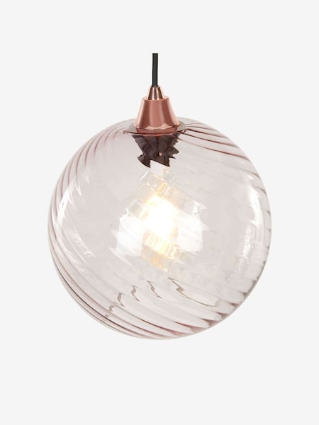 Ilaria Pendant Easy-fit Shade in Blush Grey (620570) | £60