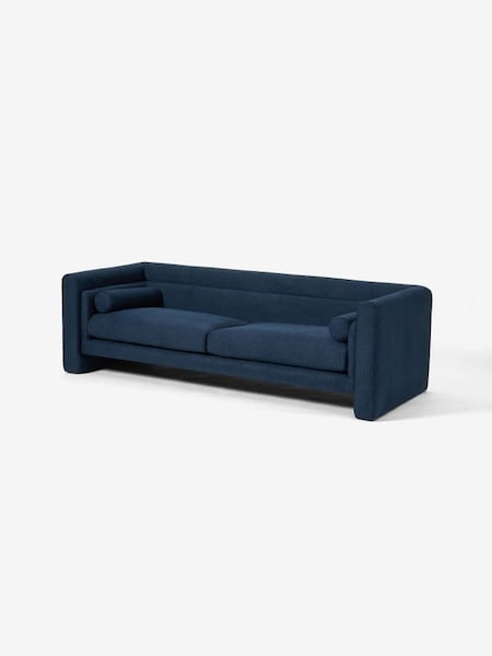 Mathilde 3 Seater Sofa in Brushed Weave Navy Blue (622810) | £1,599