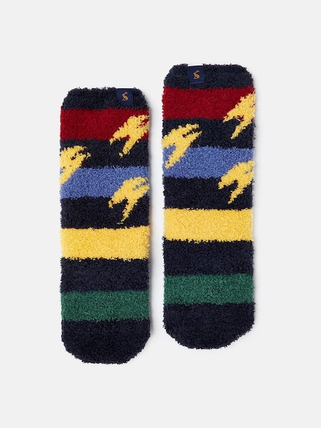 Lightning Bolt Navy Harry Potter™ Fluffy Lounge Socks (623021) | £4
