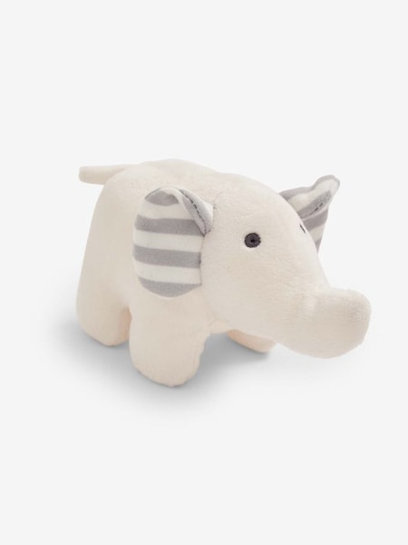 Baby Elephant Rattle in White (624462) | £7