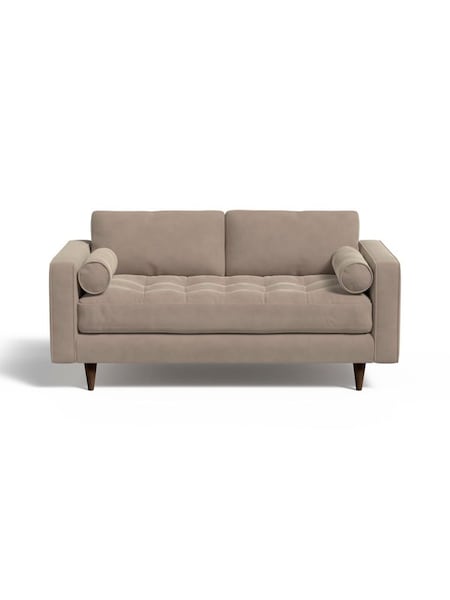 Scott 2 Seater Sofa in Matt Velvet Taupe Grey (626269) | £950