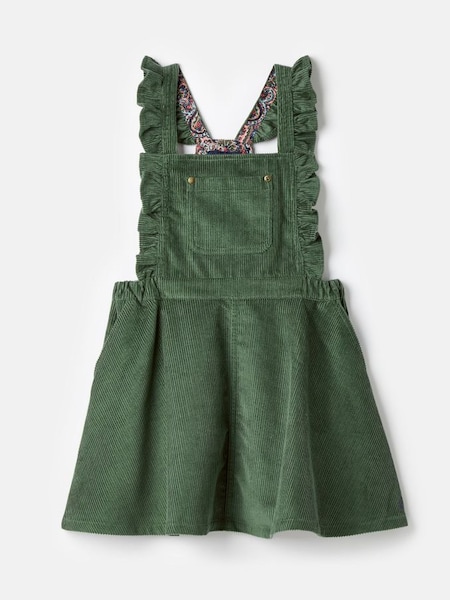 Adaline Green Corduroy Pinafore Dress (631220) | £29.95 - £32.95