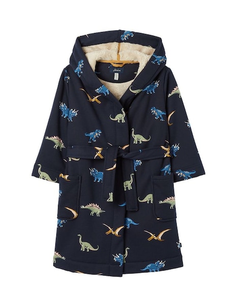 Starlight Navy Blue Fleece Lined Dressing Gown (637225) | £13 - £15