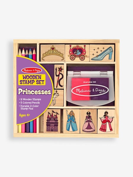 Melissa & Doug Wooden Princess Stamp Set (641954) | £13.50