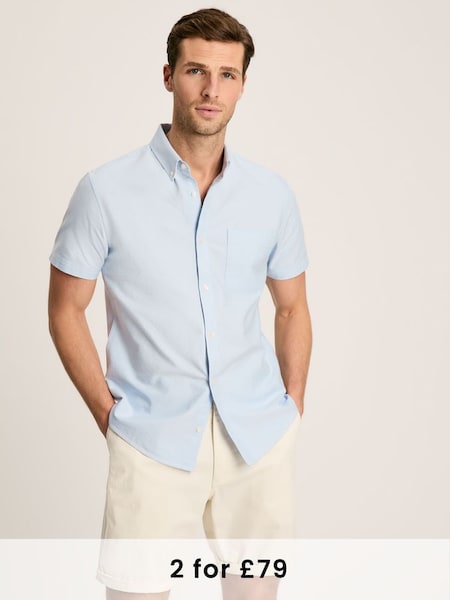 Oxford Blue Classic Fit Short Sleeve Shirt (660658) | £39.95