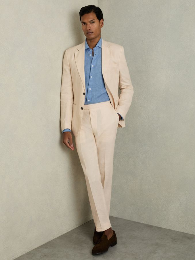 Buy Men s LINEN REISS Suitsessentials Online Reiss UK