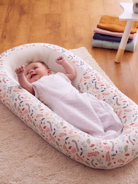 Pink Purflo Sleep Tight Botanical Print Baby Bed (698476) | £135