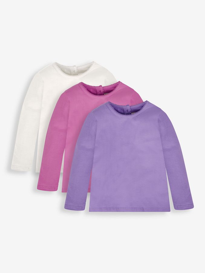Girls Plain Tops T shirts JoJo Maman B b
