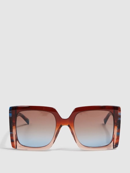 Missoni Eyewear Oversized Square Sunglasses in Brown (713685) | £189