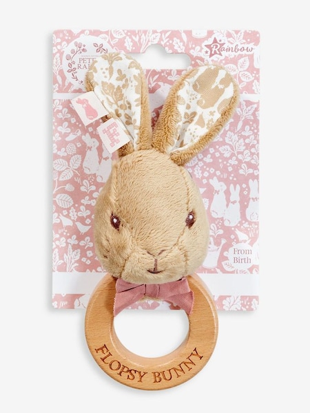 Signature Flopsy Bunny Wooden Ring Rattle (731509) | £14