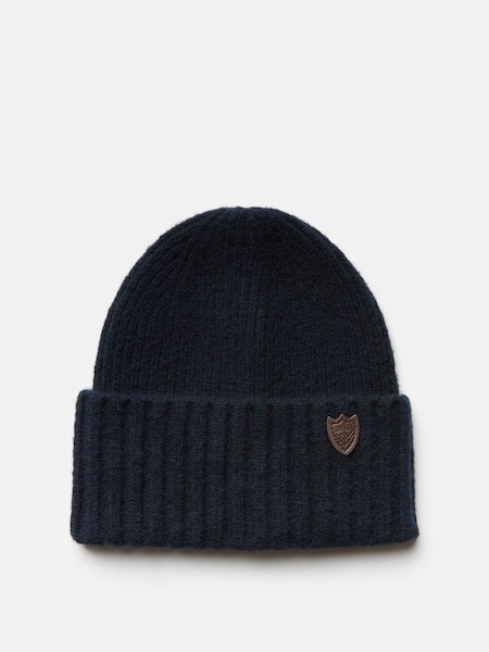 Bamburgh Navy Knitted Ribbed Beanie (746432) | £4