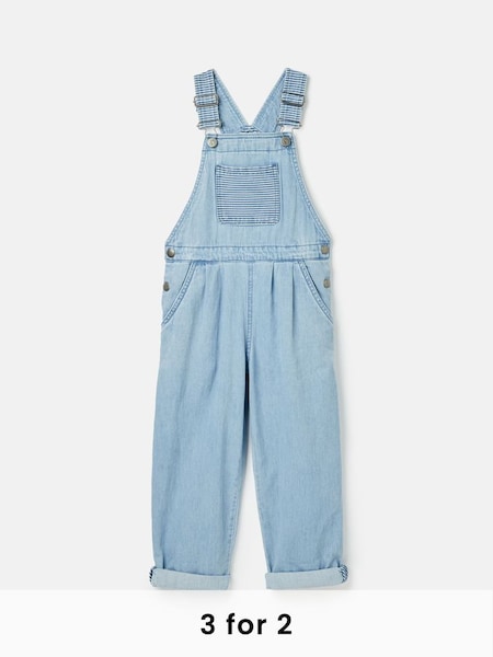 Madeline Blue Chambray Hotch Potch Dungarees (758040) | £39.95 - £42.95