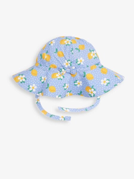 Floral Floppy Sun Hat in Blue (759947) | £14
