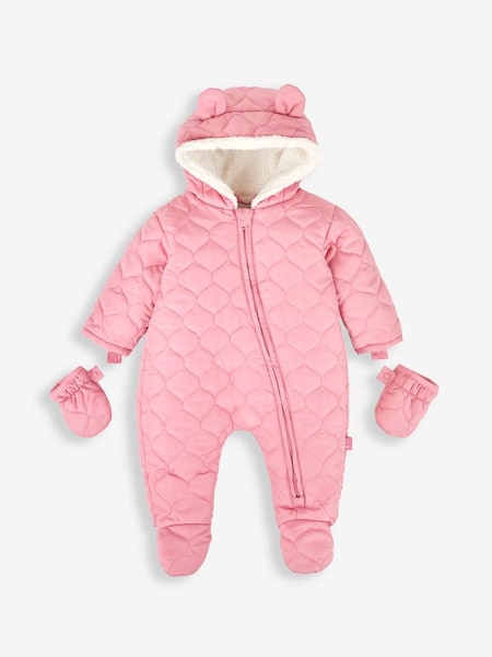 Rose Girls' Quilted Pramsuit (760239) | £22