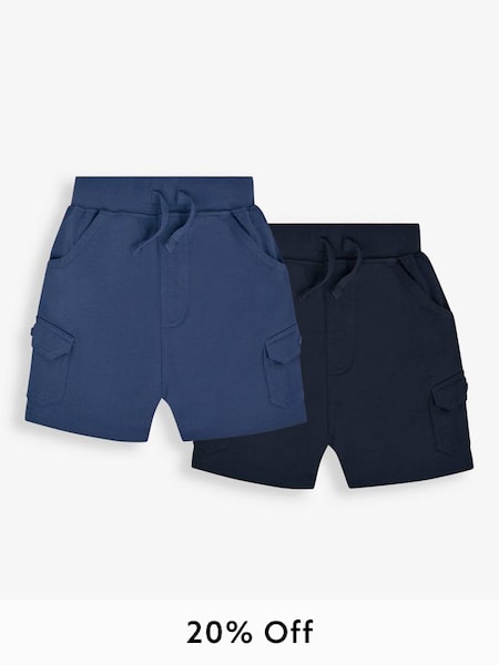 2-Pack Jersey Cargo Shorts in Indigo (777088) | £18