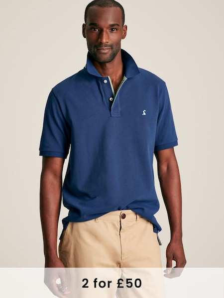 Woody Blue Cotton Polo Shirt (778641) | £29.95