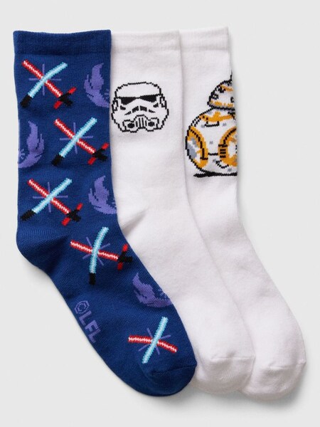 Blue Star Wars Crew Socks 3-Pack (783082) | £8