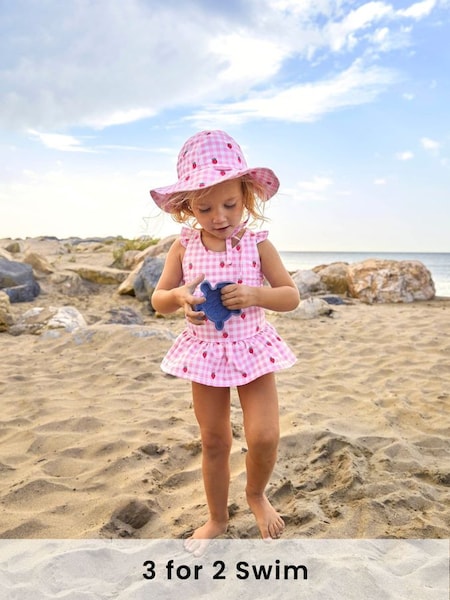 Pink Swimsuit With Integral Nappy (799404) | £19