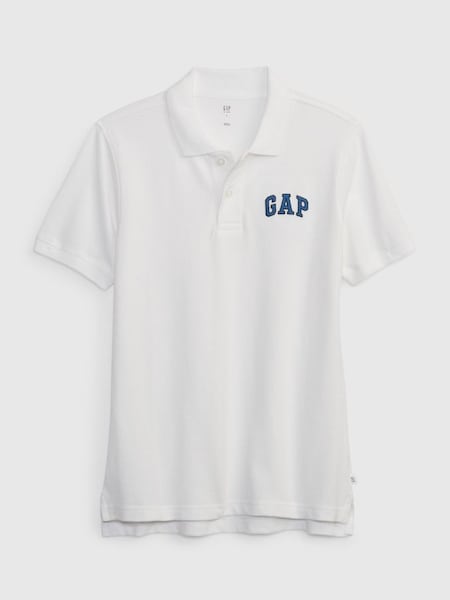 White Logo Short Sleeve Polo Shirt (806580) | £14