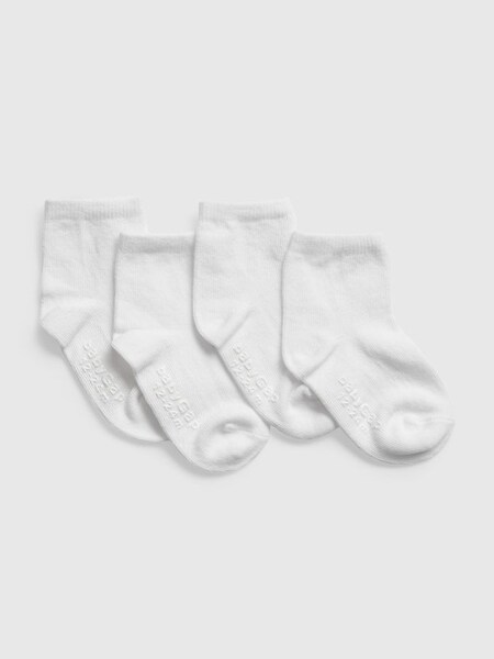 White Crew Socks 4 Pack (830291) | £8