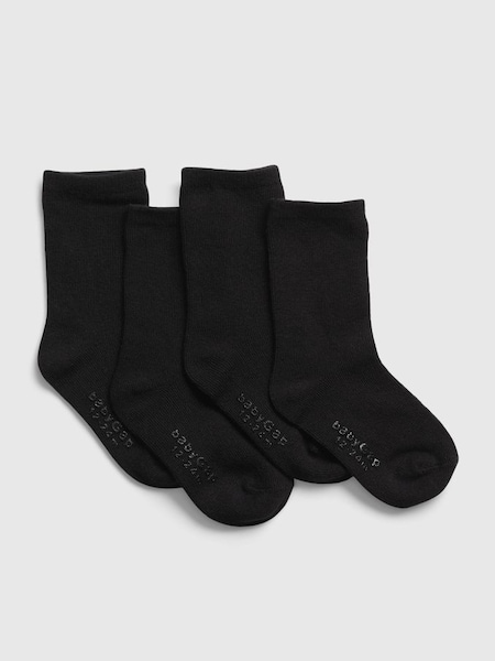 Black Crew Socks 4 Pack (830292) | £8