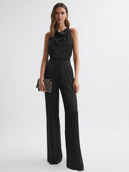 Cowl Neck Jumpsuit in Black (836570) | £98