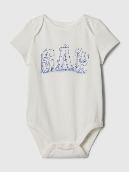 Beige First Favourites Organic Cotton Graphic Bodysuit (Newborn-24mths) (839720) | £8