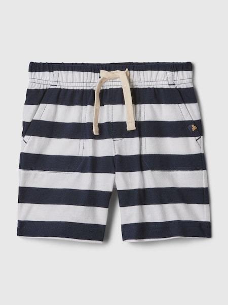 Navy & White Pull On Shorts (Newborn-5yrs) (840297) | £8