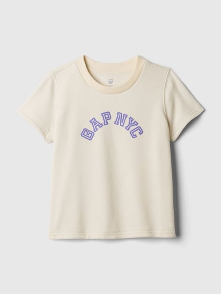 Cream Graphic NYC Arch Logo Short Sleeve T-Shirt (Newborn-5yrs) (840588) | £15
