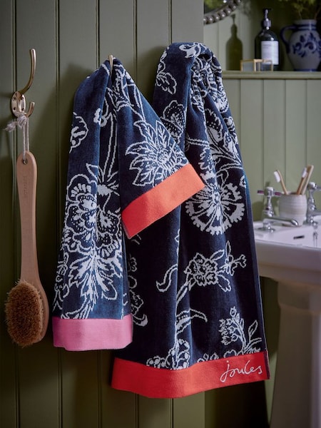 Blue Indienne Floral Towel (860673) | £14 - £40