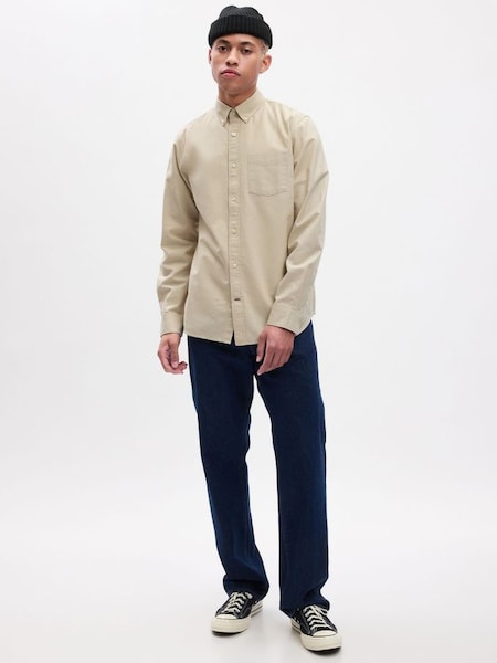 Beige Regular Fit Oxford Shirt (860990) | £35