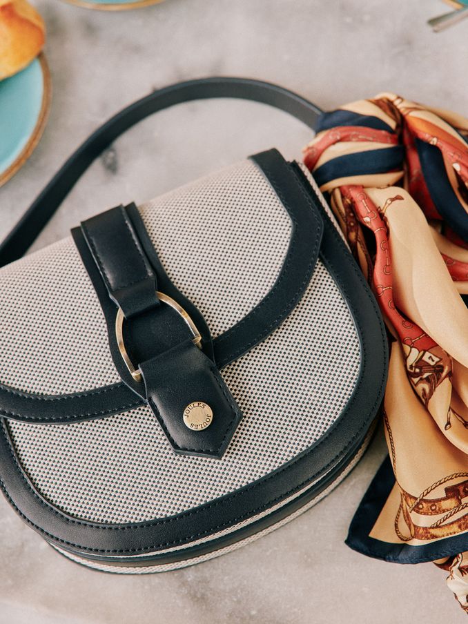 Joules navy saddle bag store